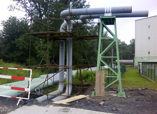Installation of steam pipeline DN400 for ET mont group in the area of power plants Detmarovice, Czech Republic