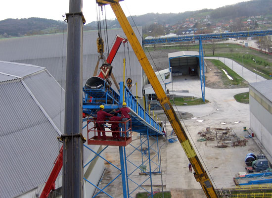 Assembly and welding for Montáže Ltd, Cement Lukavac - Bosnia and Herzegovina