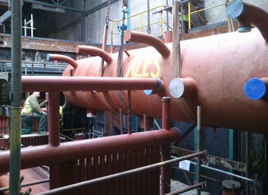 Installation of the boiler body