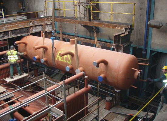 Installation of the boiler body
